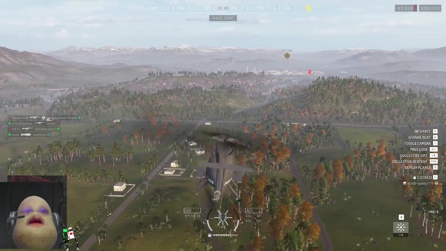 Heli Flying and Logi Running